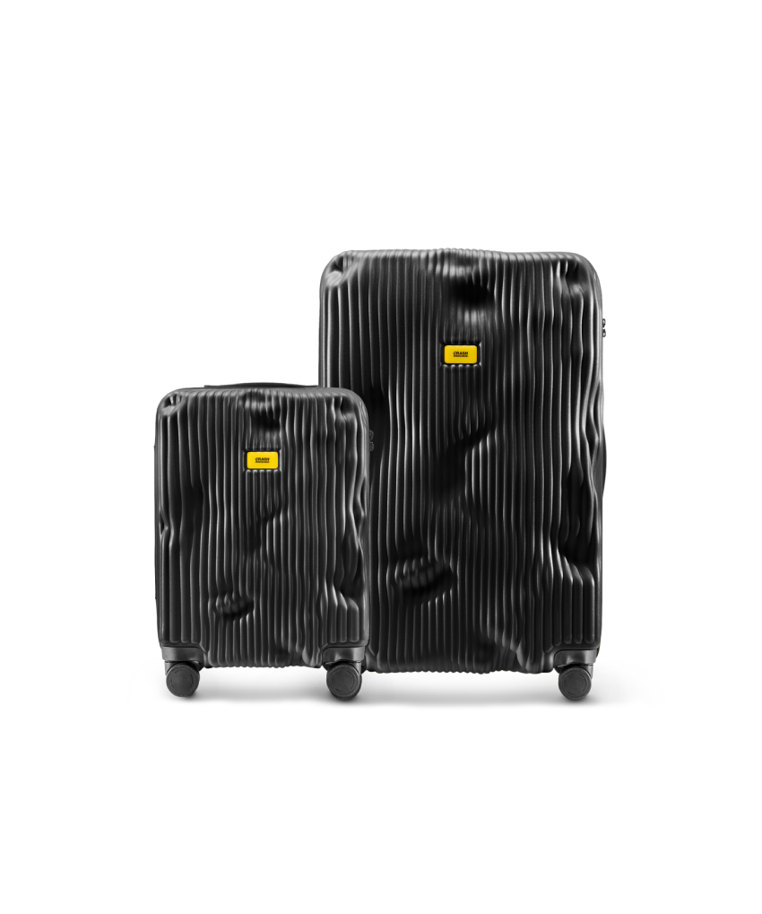 STRIPE 2-Piece Set – Black - Set valigie > Set 2 valigie | Crash Baggage
